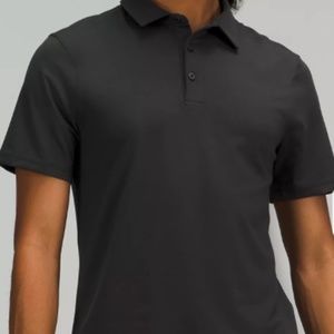 Lulu Lemon Men's Short Sleeve Polo - Black, Large